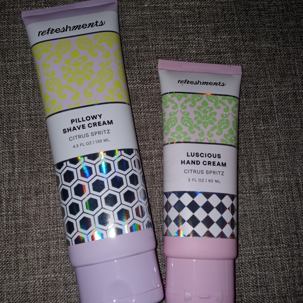 Refreshments Pillowy Shave Cream & Lusc. hand Crm